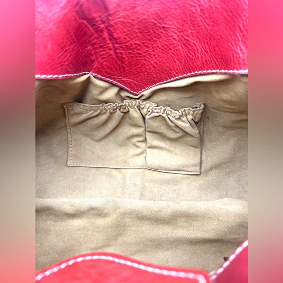 EUC Patricia Nash Red Lione Satchel Handbag 18"(W) x 10"(H) x 7"(D) - Picture 10 of 10